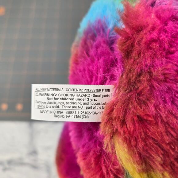 Breezy Progressive Plush Tie Dye Bear with Bow 2016 style 290881 - Picture 15 of 15